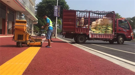 衡阳横山县震动盲道标线施工